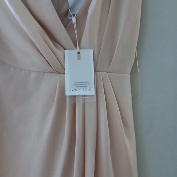 C/MEO NWT Cameo Collective Cocktail Wedding Pink Silk Shoulder Girly Dress-S - Picture 9 of 14